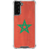 Morocco Flag Distressed Galaxy S21 FE Clear Case
